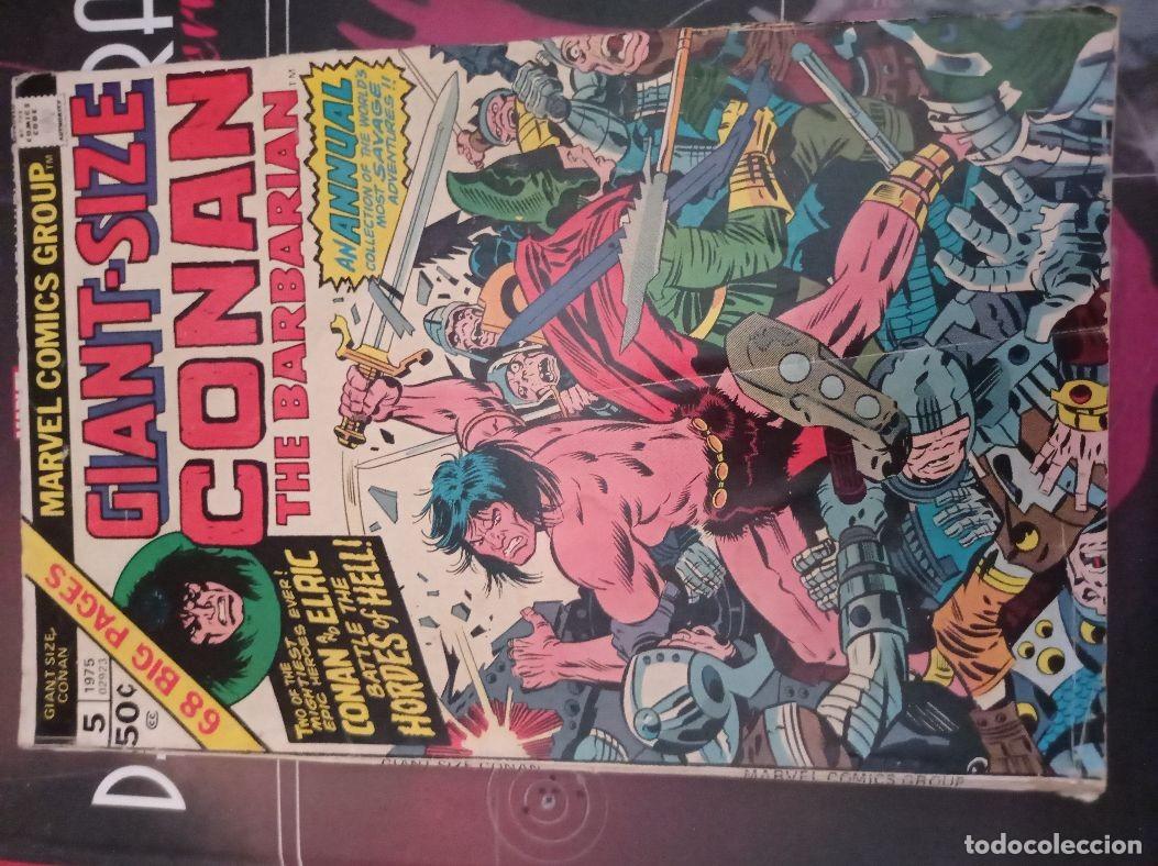 C&oacute;mics: CONAN THE BARBARIAN GIANT-SIZE COMPLETA 5N&ordm; MARVEL - Foto 6