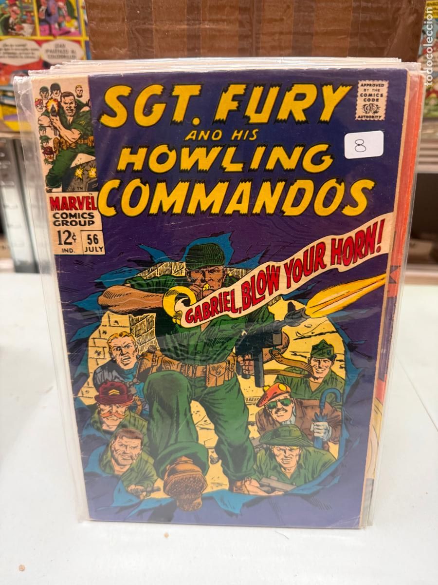 C&oacute;mics: SGT. FURY HOWLING COMMANDOS MARVEL COMICS NUMERO 56 - Foto 1