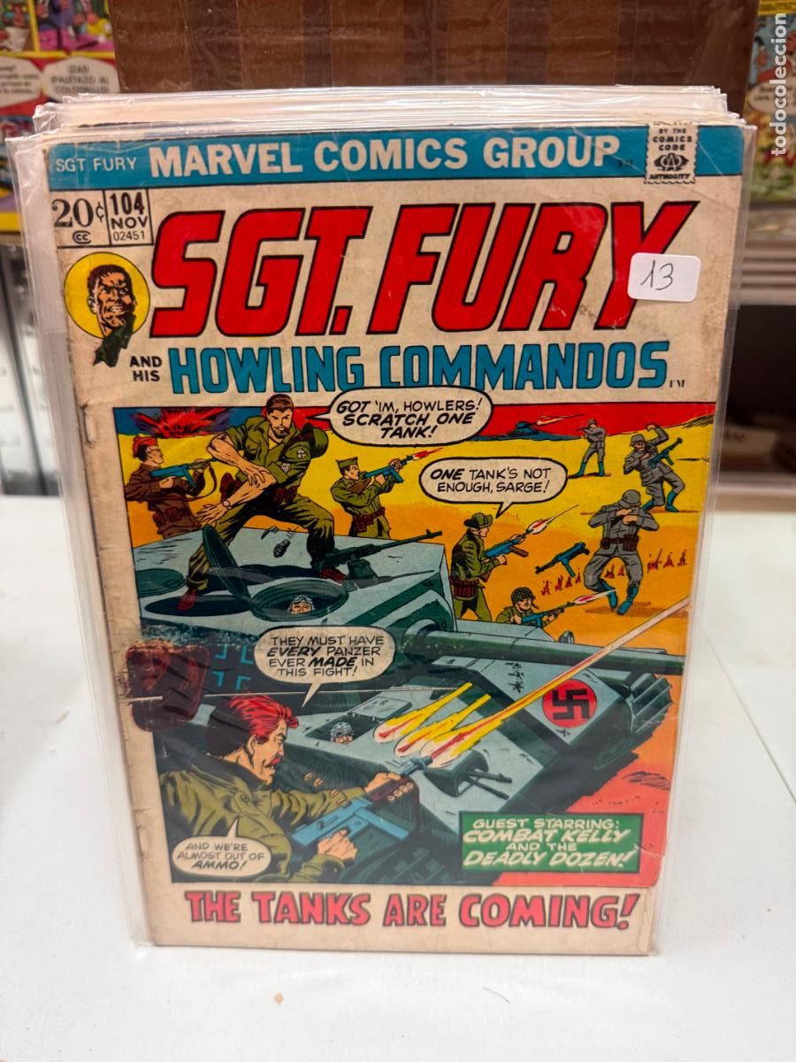 C&oacute;mics: SGT. FURY HOWLING COMMANDOS MARVEL COMICS NUMERO 104 - Foto 1