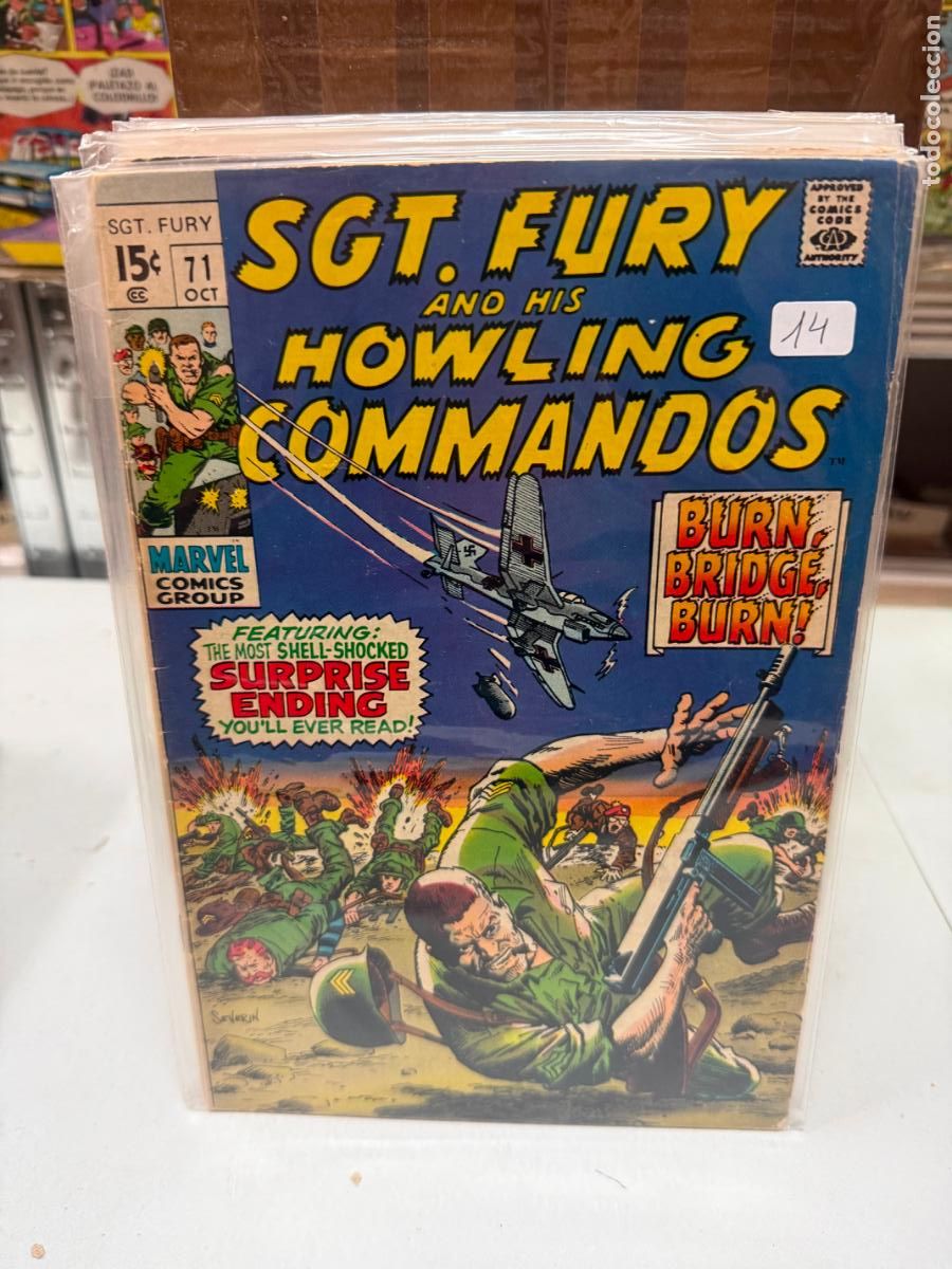 C&oacute;mics: SGT. FURY HOWLING COMMANDOS MARVEL COMICS NUMERO 71 - Foto 1