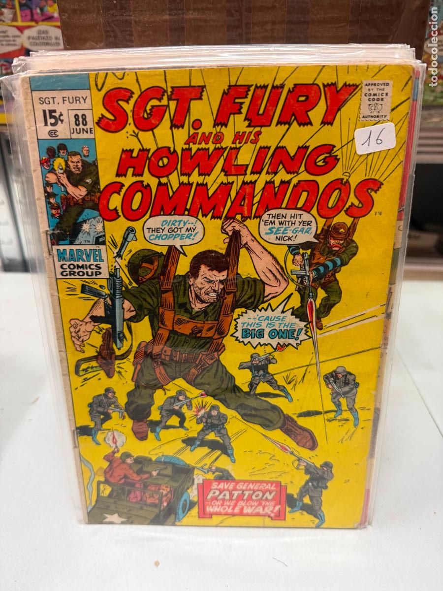 C&oacute;mics: SGT. FURY HOWLING COMMANDOS MARVEL COMICS NUMERO 88 - Foto 1