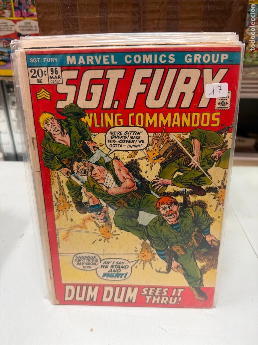 C&oacute;mics: SGT. FURY HOWLING COMMANDOS MARVEL COMICS NUMERO 96 - Foto 1