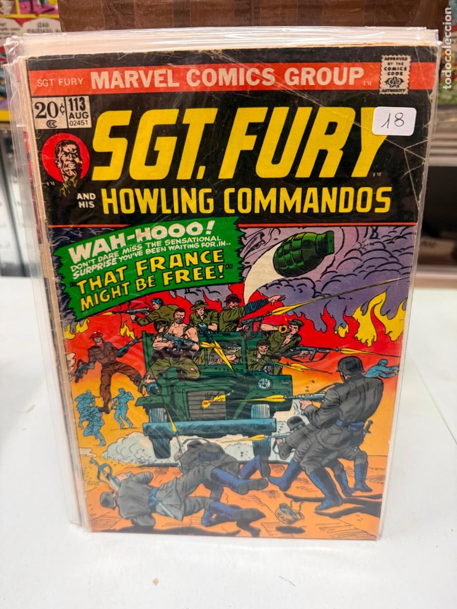 C&oacute;mics: SGT. FURY HOWLING COMMANDOS MARVEL COMICS NUMERO 113 - Foto 1