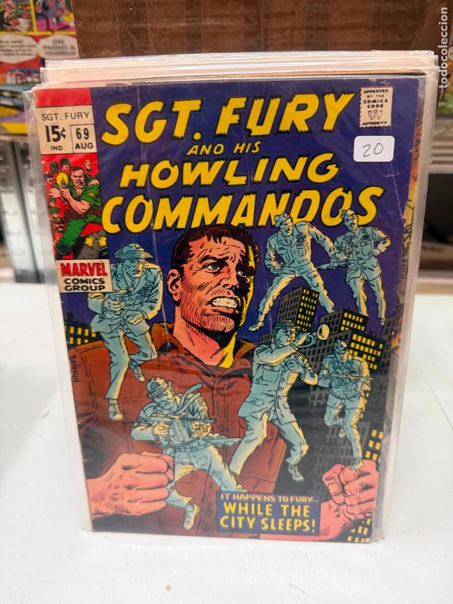 C&oacute;mics: SGT. FURY HOWLING COMMANDOS MARVEL COMICS NUMERO 69 - Foto 1