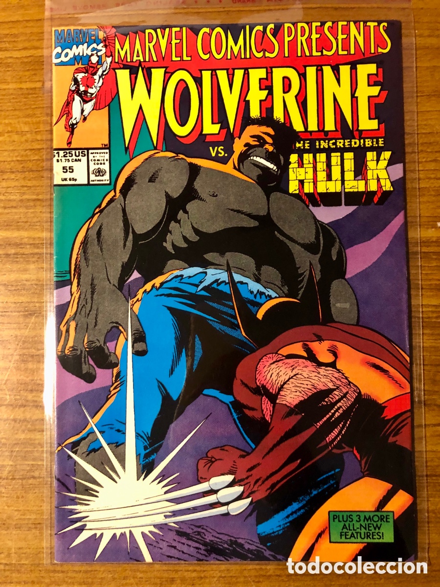 C&oacute;mics: MARVEL COMICS PRESENTS, WOLVERINE,NUMERO 55 (MARVEL COMICS) - Foto 1