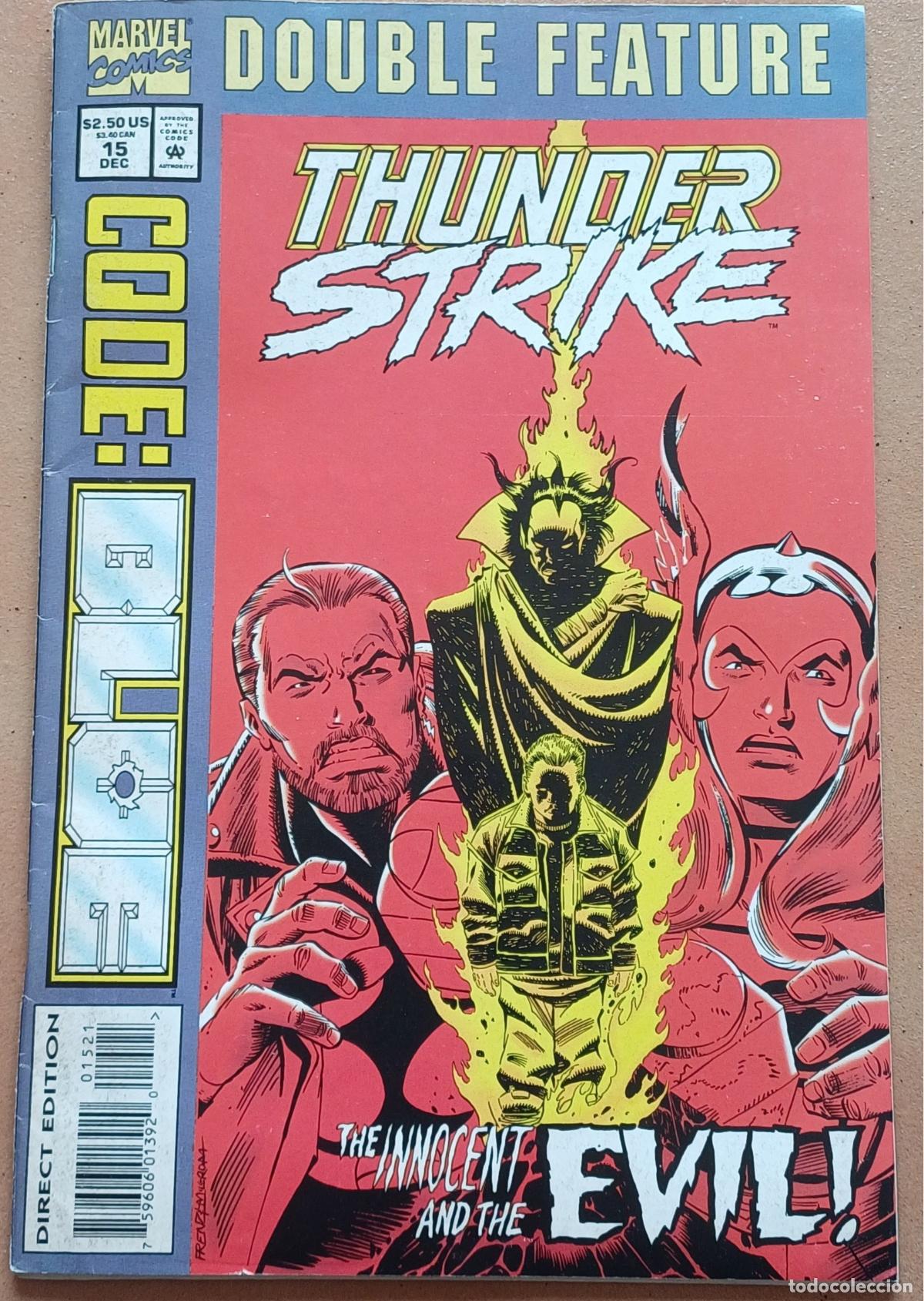 C&oacute;mics: DOBLE FEATURE: THUNDERSTRIKE 15. FLIP BOOK 2 N&Uacute;M. TAMBI&Eacute;N CONTIENE: CODE BLUE 3. EN INGL&Eacute;S. MARVEL - Foto 3