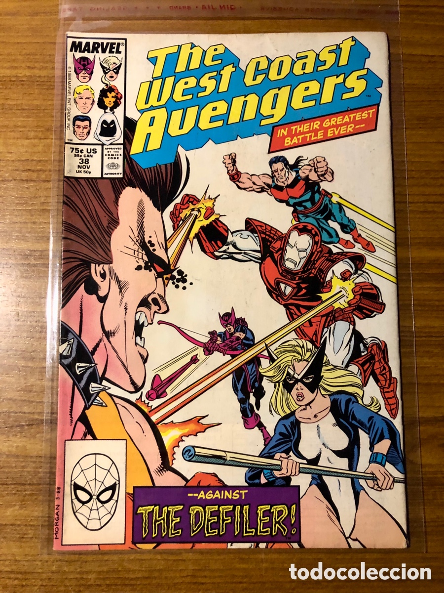 C&oacute;mics: THE WEST COAST AVENGERS,NUMERO 38,(MARVEL COMICS) - Foto 1