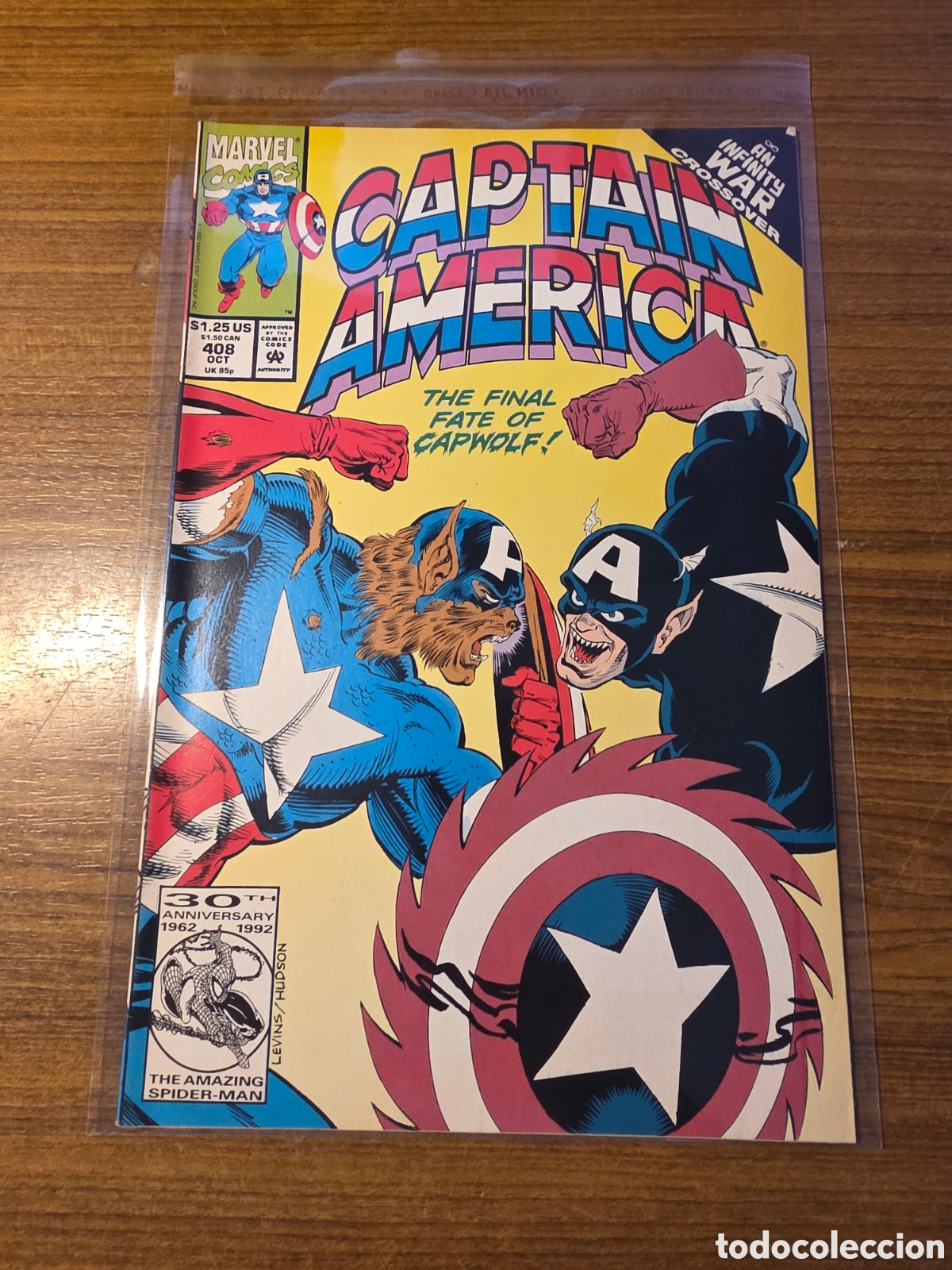 C&oacute;mics: CAPTAIN AMERICA,NUMERO 408,(MARVEL COMICS) - Foto 1