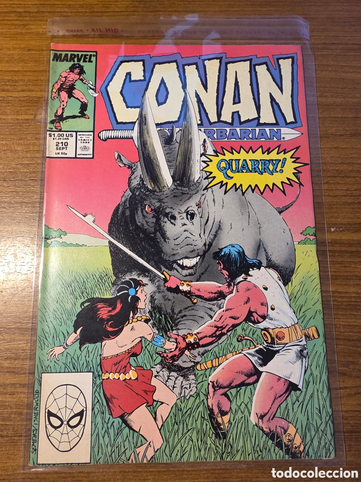 C&oacute;mics: CONAN THE BARBARIAN,NUMERO 210,(MARVEL) - Foto 1