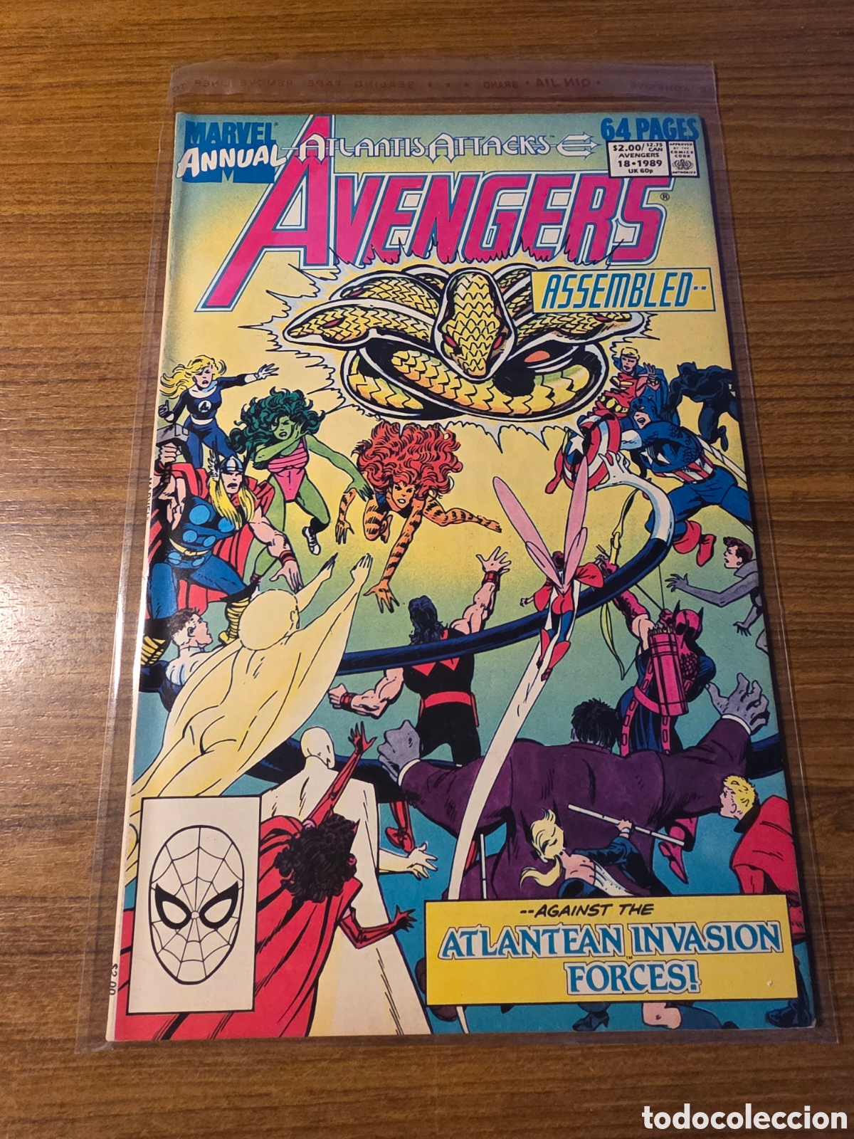 C&oacute;mics: AVENGERS,NUMERO 18-1989,(MARVEL) - Foto 1
