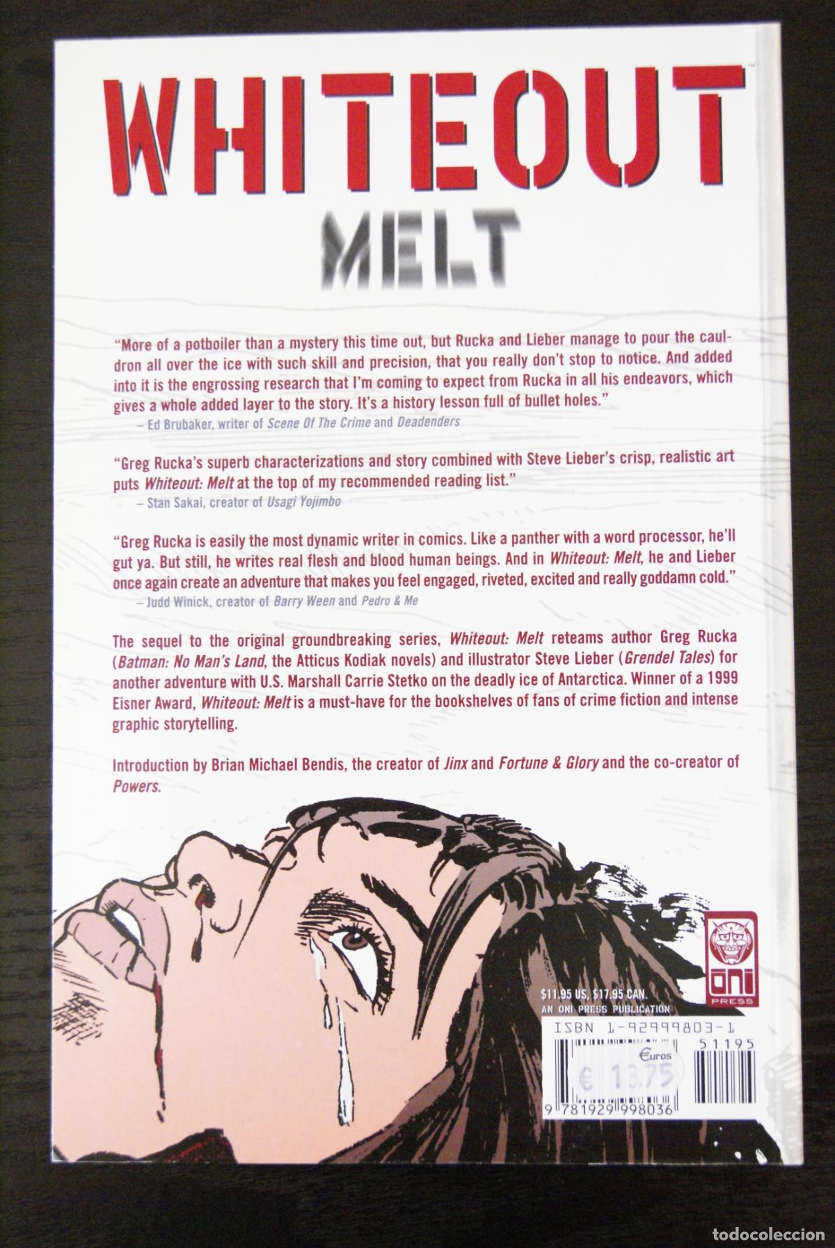 C&oacute;mics: Whiteout Melt. Oni press, 2000. Greg Rucka. TPB. - Foto 2
