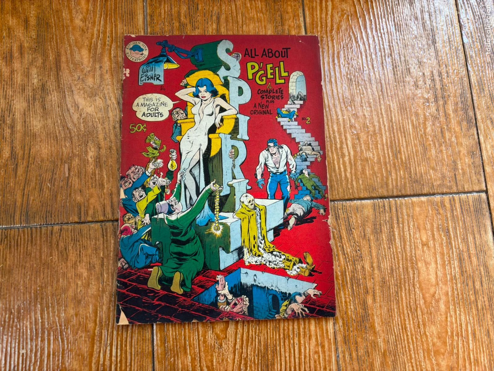C&oacute;mics: Will Eisner's THE SPIRIT N&ordm; 2 NM Bronze age comic 1st print Kitchen Sink 1973