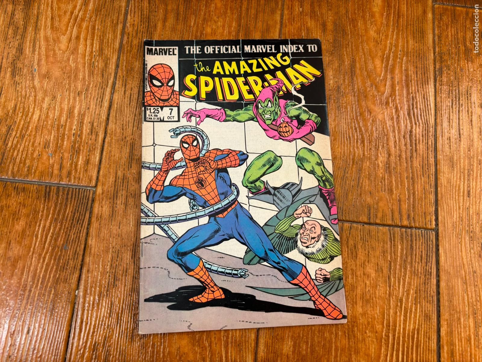 C&oacute;mics: OFFICIAL MARVEL INDEX AMAZING SPIDERMAN N &ordm;7 MARVEL 1986