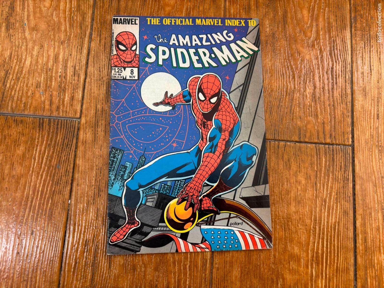 C&oacute;mics: OFFICIAL MARVEL INDEX AMAZING SPIDERMAN N&ordm; 8 MARVEL 1986