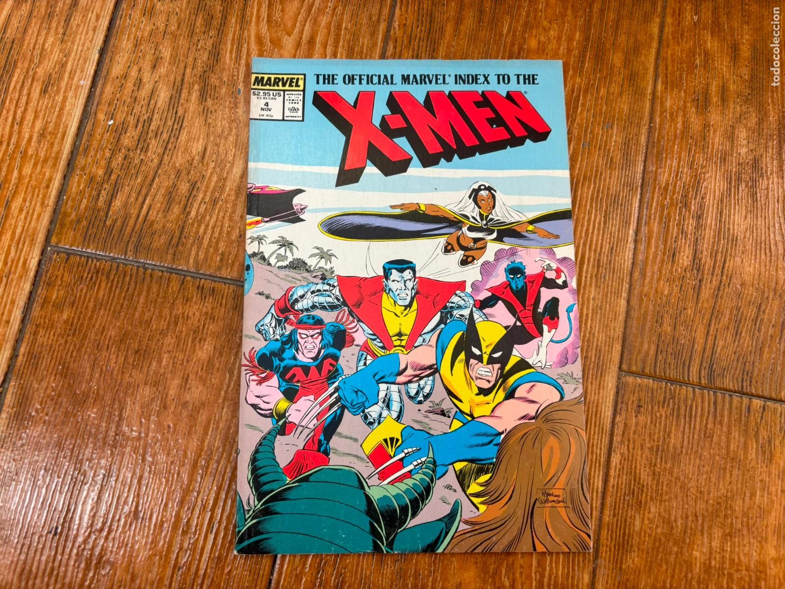 C&oacute;mics: OFFICIAL MARVEL INDEX X MEN N&ordm; 4 MARVEL 1986