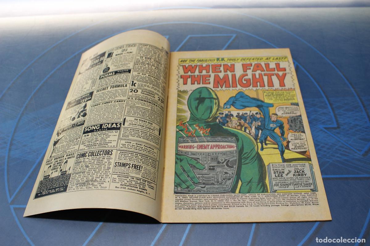 C&oacute;mics: Marvel Comics The Fantastic Four #70 &rdquo;When Fall The Mighty&rdquo;, 1968. - Foto 5