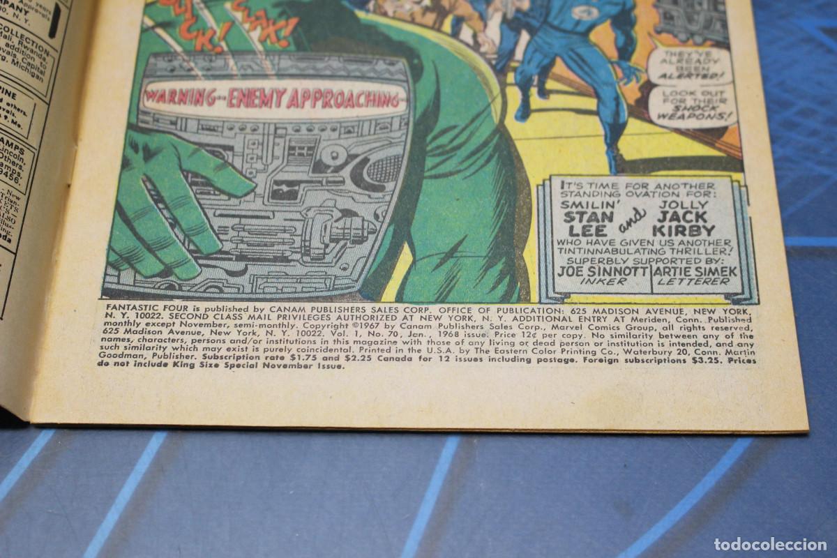C&oacute;mics: Marvel Comics The Fantastic Four #70 &rdquo;When Fall The Mighty&rdquo;, 1968. - Foto 6