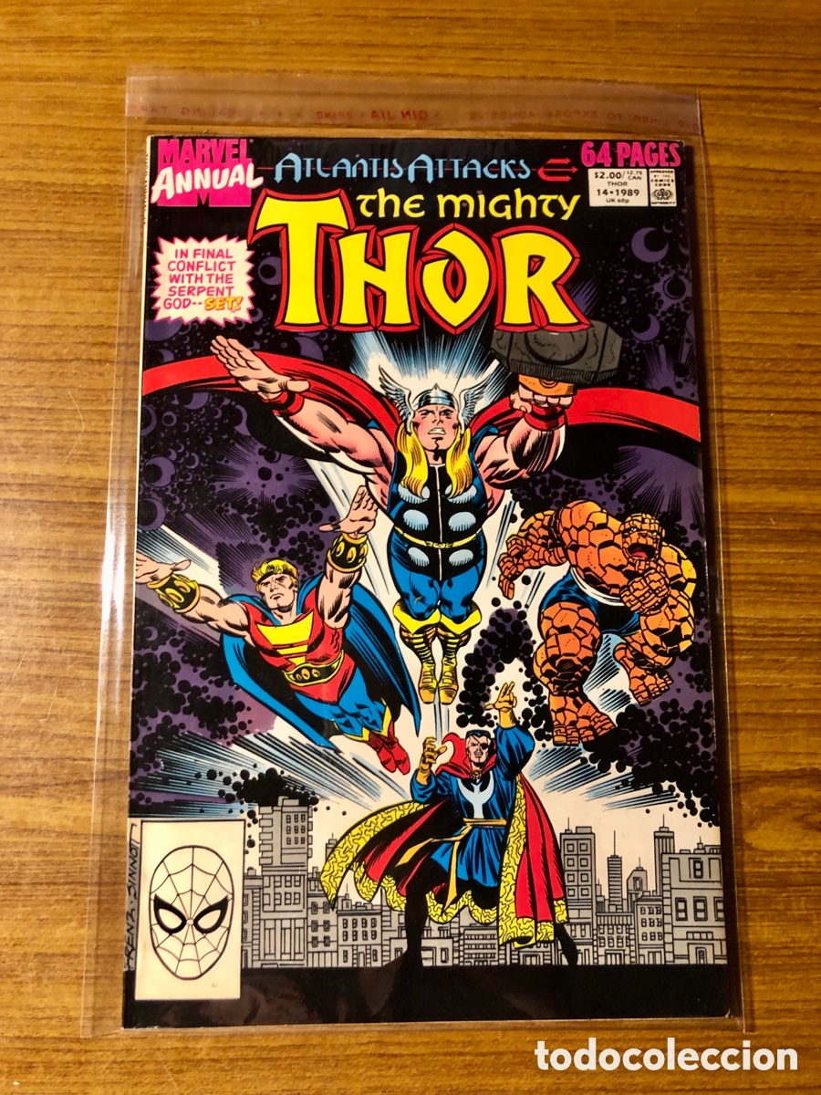 C&oacute;mics: ATLANTIS ATTACKS THE MIGHTY,THOR,MARVEL ANNUAL,NUMERO 14&bull;1989