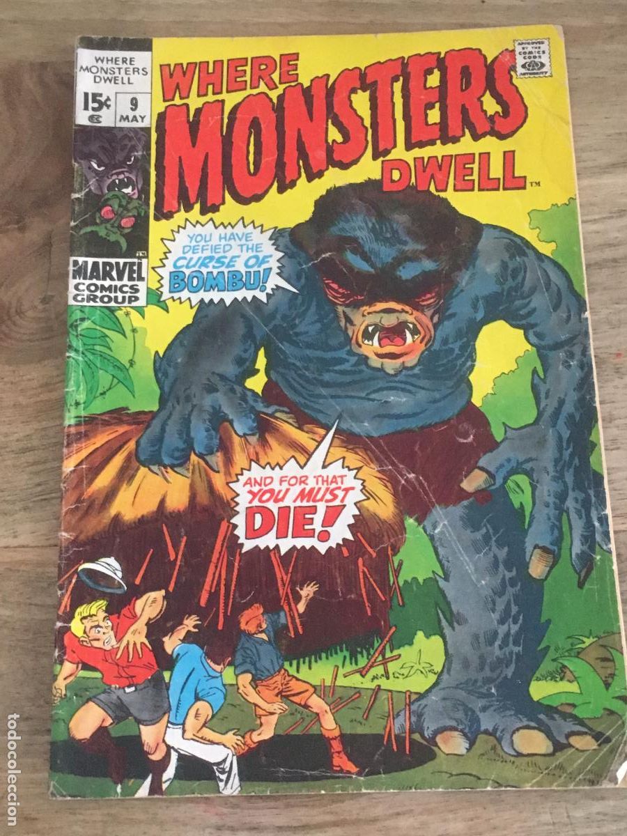 C&oacute;mics: where monsters dwell comic USA 1971