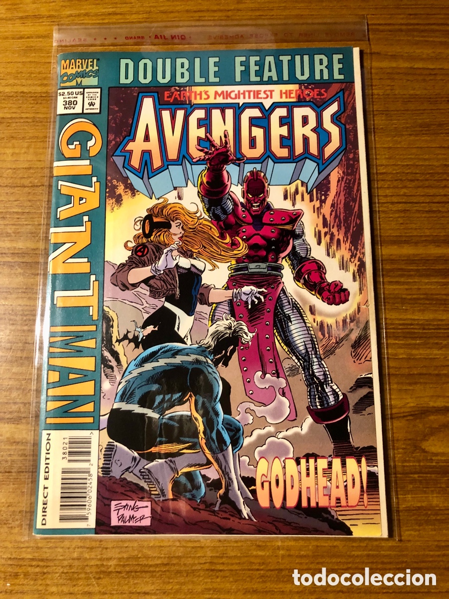 C&oacute;mics: DOUBLE FEATURE,GIANT MAN,AVENGERS,NUMERO 380,(MARVEL COMICS)
