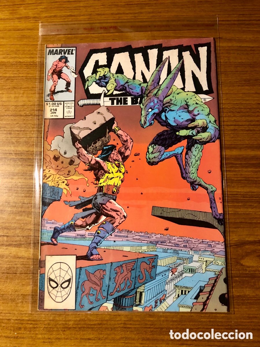 C&oacute;mics: CONAN BARBAR&Iacute;AN,N&Uacute;MERO 214,(MARVEL)