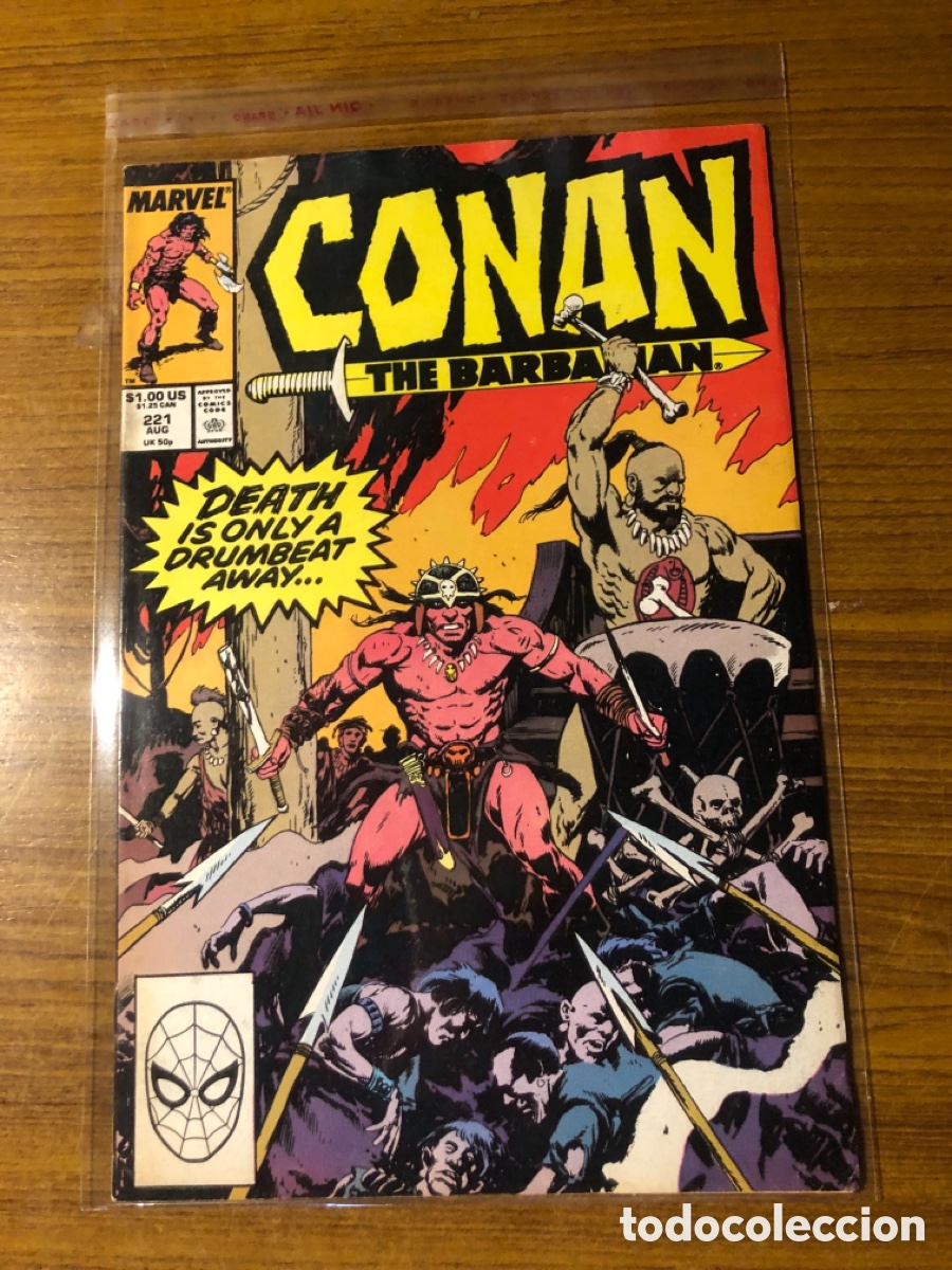 C&oacute;mics: CONAN BARBAR&Iacute;AN,N&Uacute;MERO 221,(MARVEL)