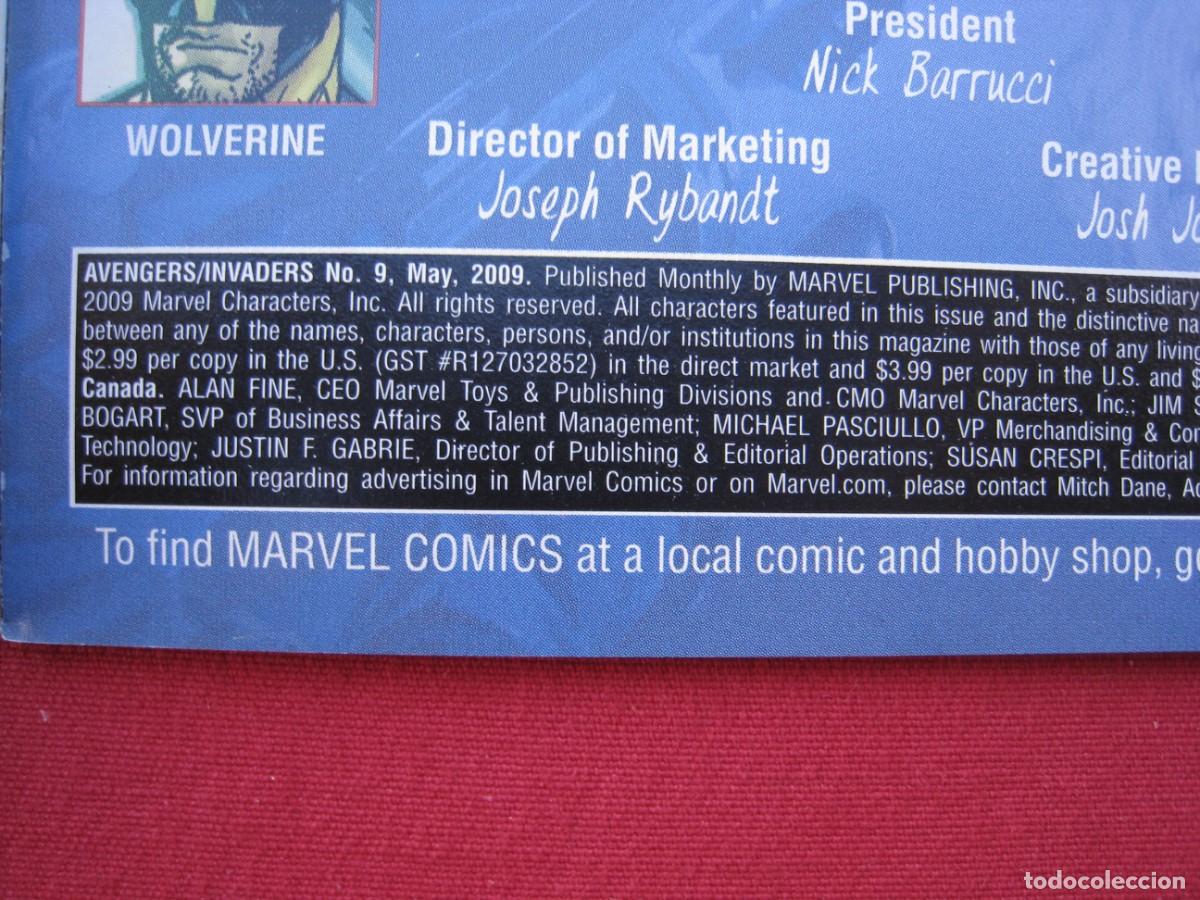 C&oacute;mics: AVENGERS INVADERS - N&ordm; 9 - MARVEL COMICS - EN INGLES. - Foto 3