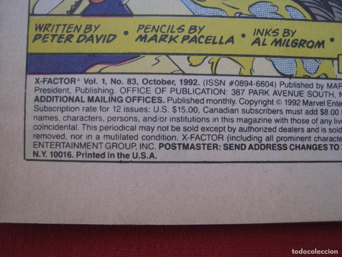 C&oacute;mics: X-FACTOR - VOL.1 - N&ordm; 83 - MARVEL COMICS - EN INGLES. - Foto 9