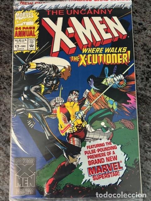 C&oacute;mics: THE UNCANNY X-MEN ANNUAL 17 ( 1993). ORIGINAL MARVEL. NUEVO. SELLADO CON TRADING CARD