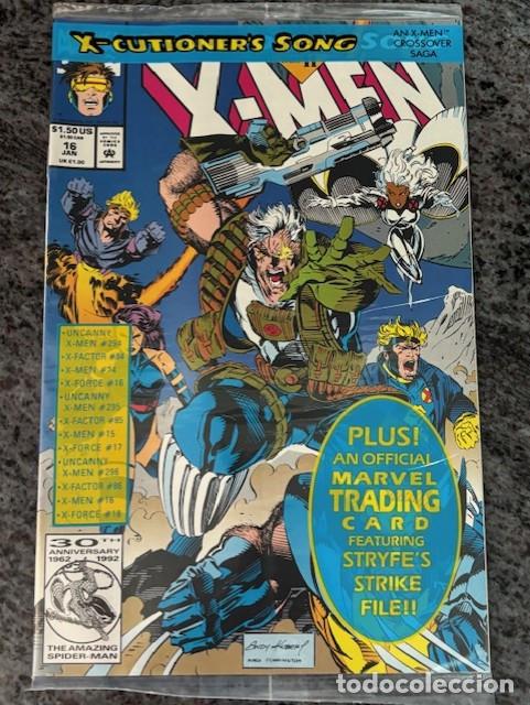 C&oacute;mics: X-MEN N&ordm; 16 (ENERO 1993). ORIGINAL MARVEL. NUEVO. SELLADO CON TRADING CARD