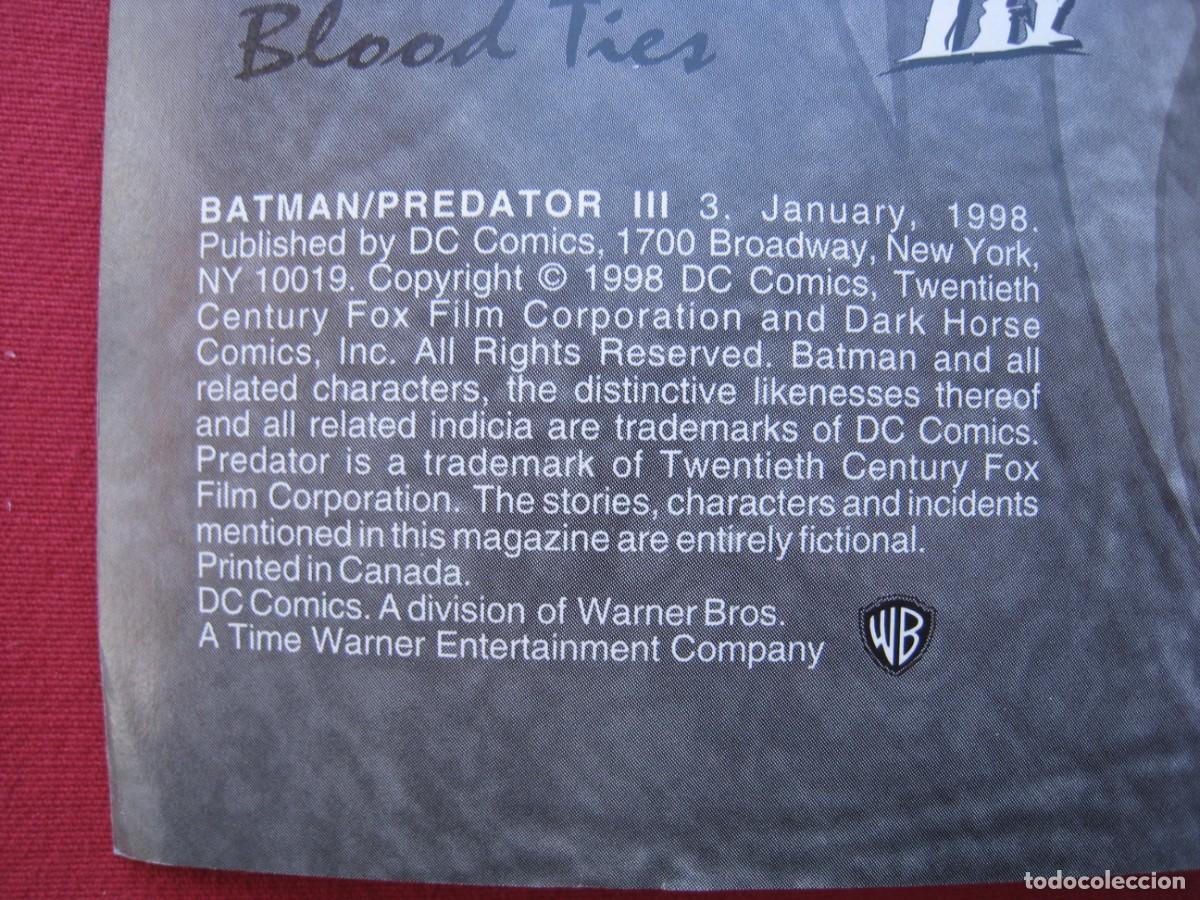 C&oacute;mics: BATMAN VERSUS PREDATOR III - N&ordm; 3 - DC COMICS - EN INGLES. - Foto 3