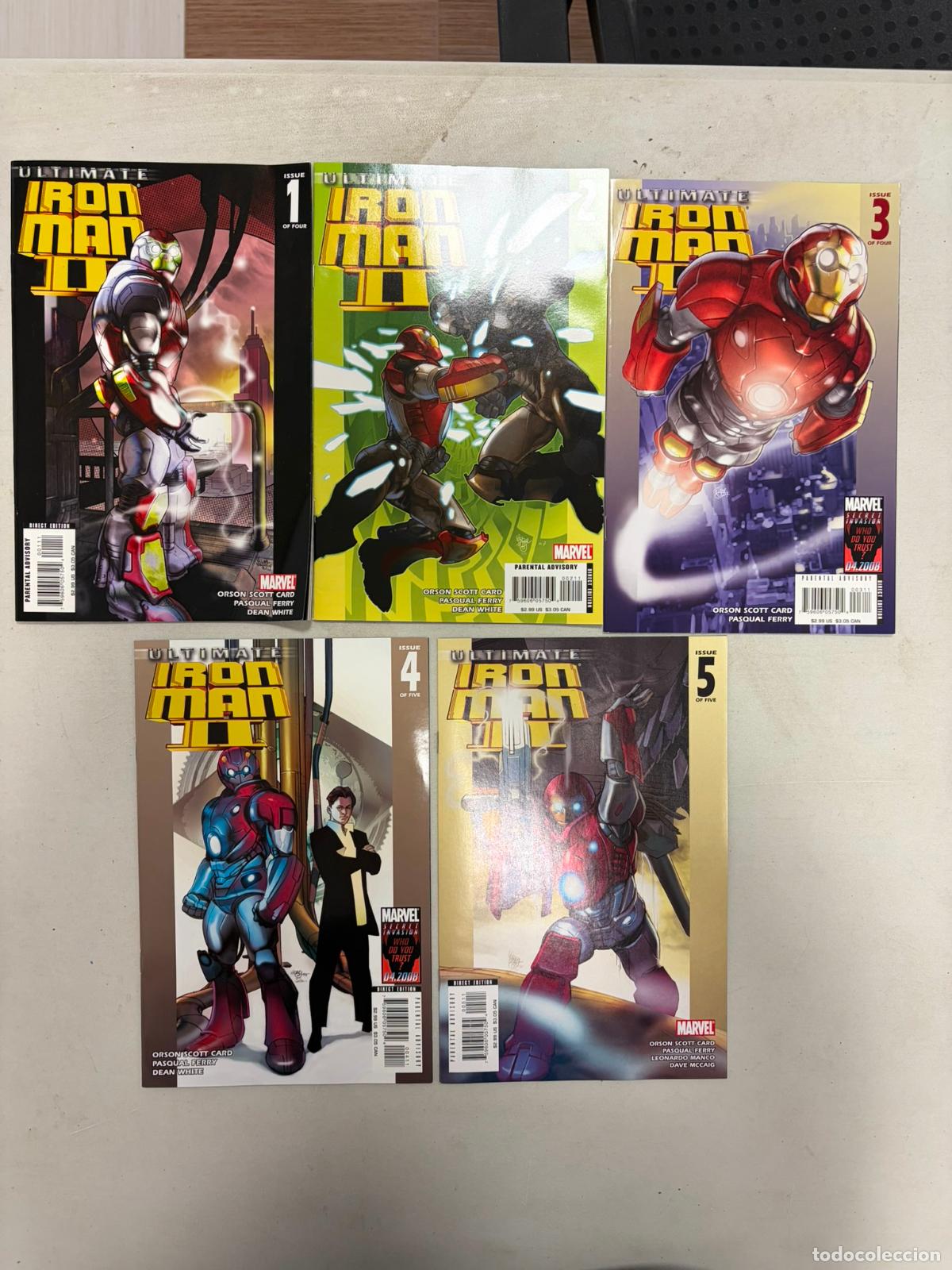 C&oacute;mics: Ultimate Iron Man II 1 2 3 4 5 - COmplete en ingles