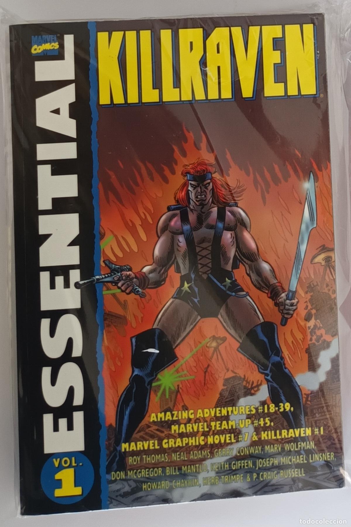 C&oacute;mics: Essential Killraven. Original Usa con la serie completa. Blanco y negro. Buen estado