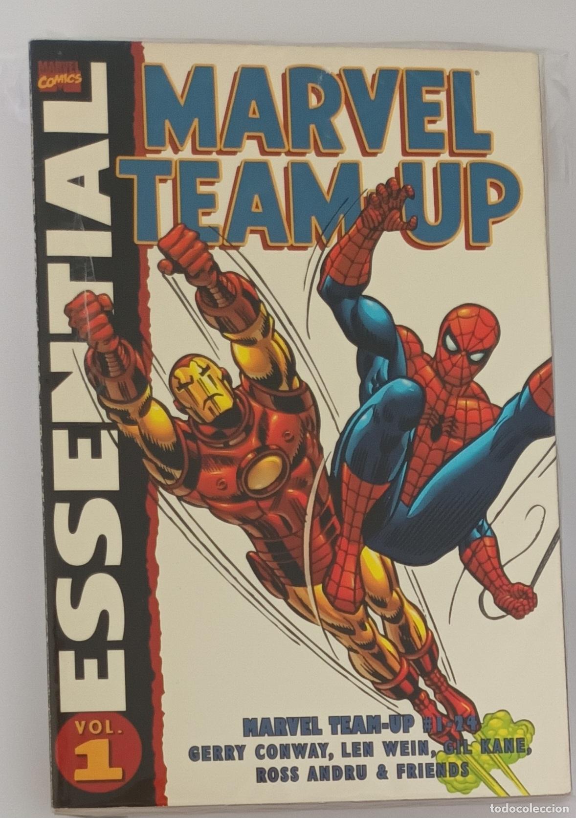 C&oacute;mics: Marvel team-Up Essential vol. 1. Original Usa en blanco y negro con Spider-man y muchos otros