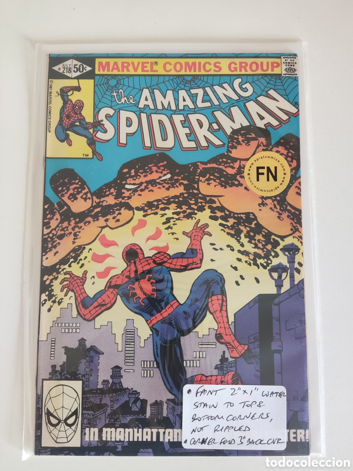C&oacute;mics: Amazing Spider Man 218 Marvel 1986