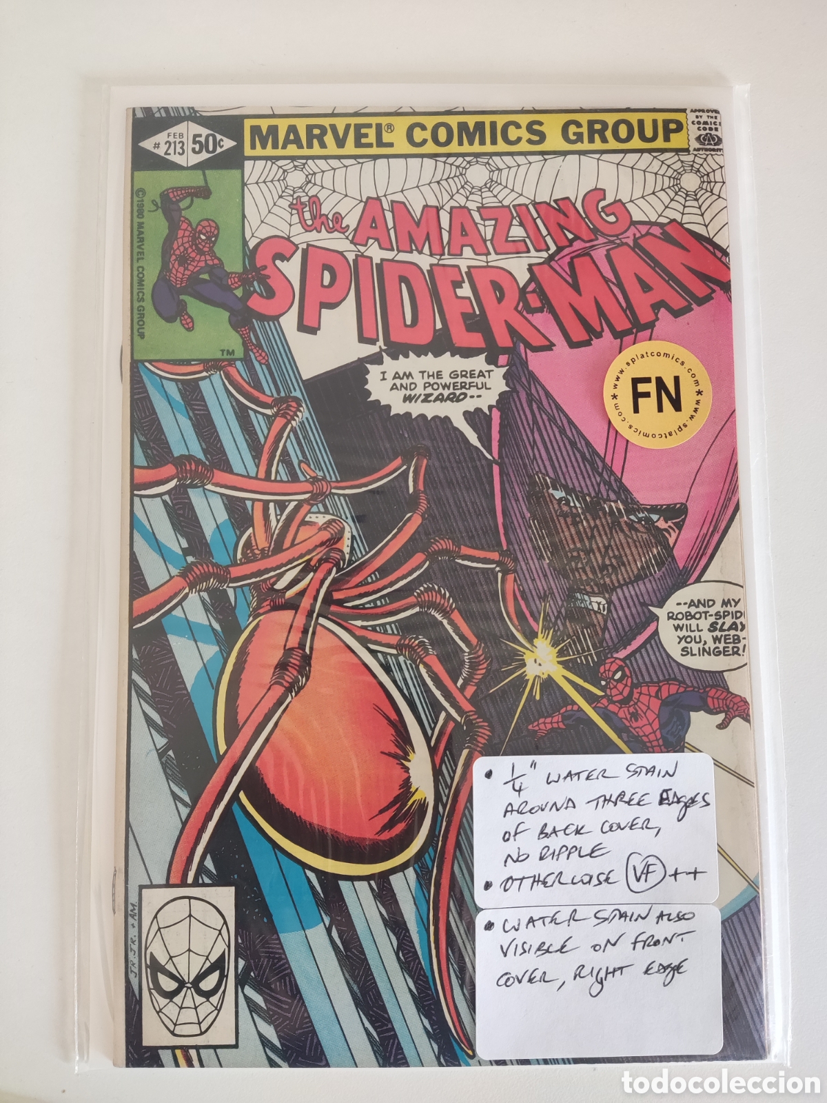 C&oacute;mics: Amazing Spider Man 213 Marvel 1980