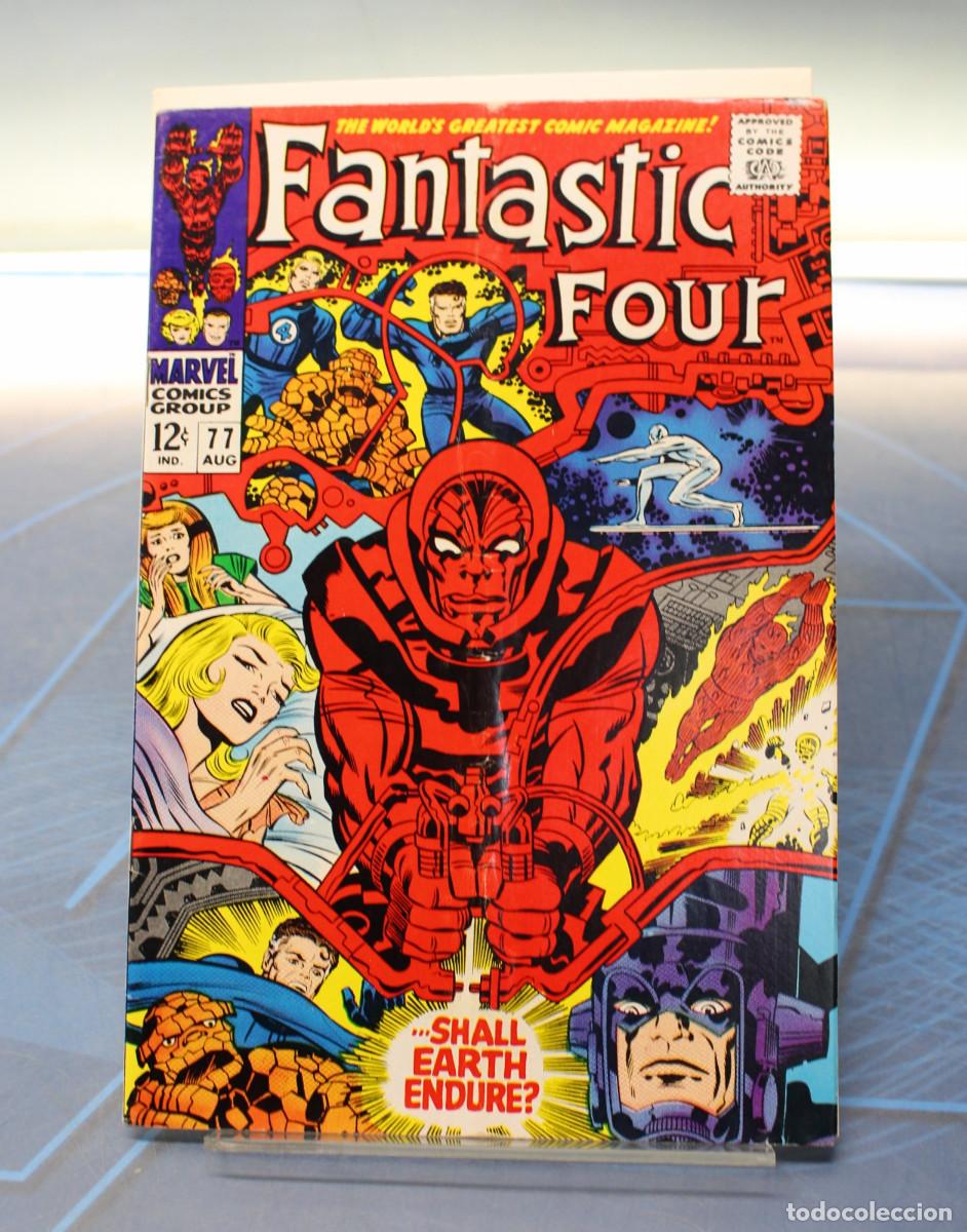C&oacute;mics: Marvel Comics The Fantastic Four #77 &rdquo;Shall Earth Endure?&rdquo;,1968. USA.