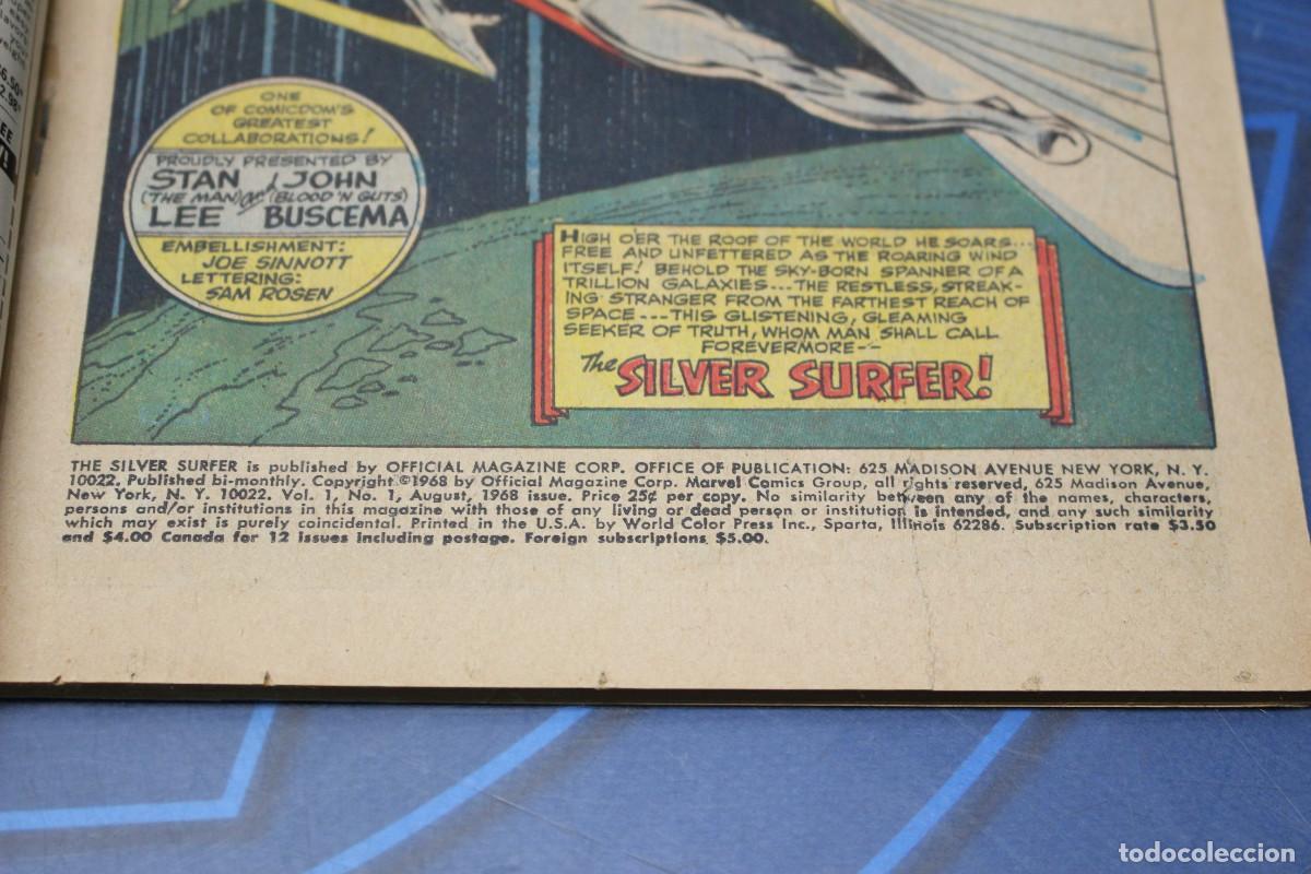 C&oacute;mics: Marvel Comics: The Silver Surfer #1, 1968. USA. - Foto 11