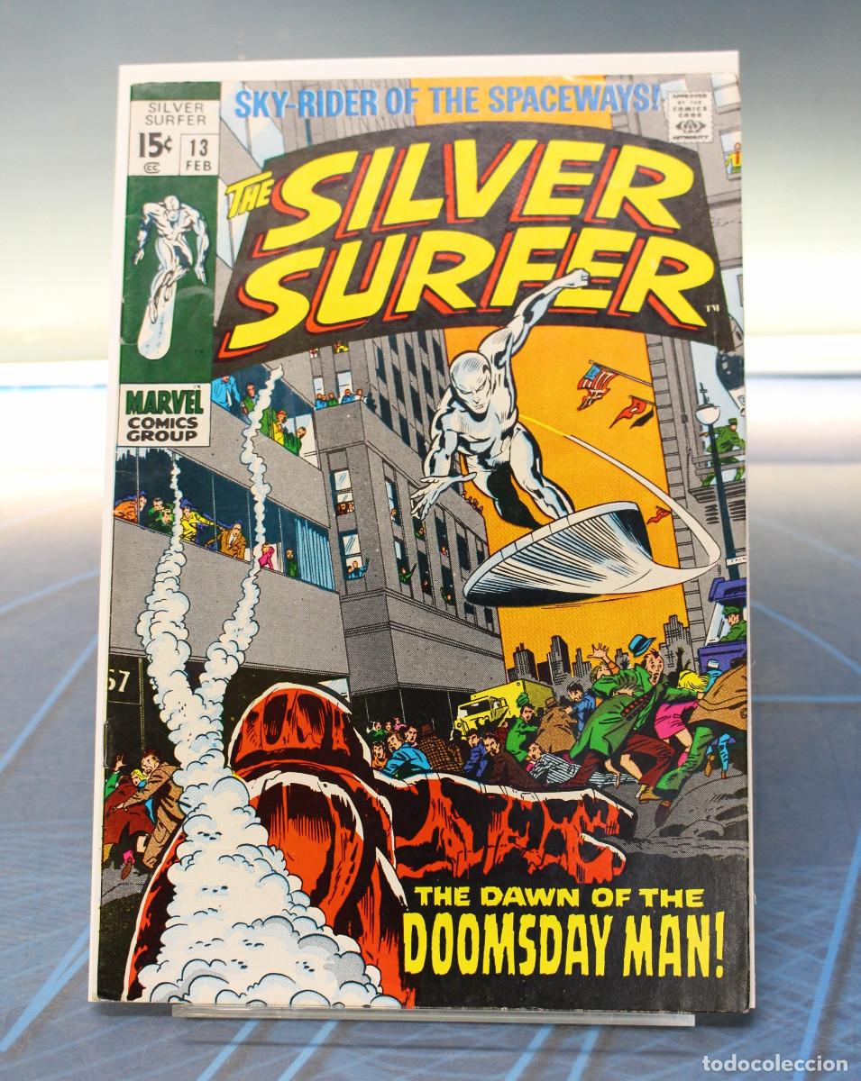 C&oacute;mics: Marvel Comics The Silver Surfer #13 &rdquo;The dawn of the Doomsday Man&rdquo;,1970. USA.