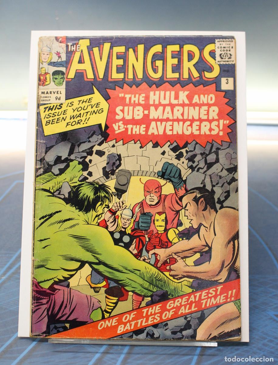 C&oacute;mics: Marvel Comics The Avengers #3 &rdquo;The Avengers Meet...Sub-Mariner!&rdquo;, 1964. UK.