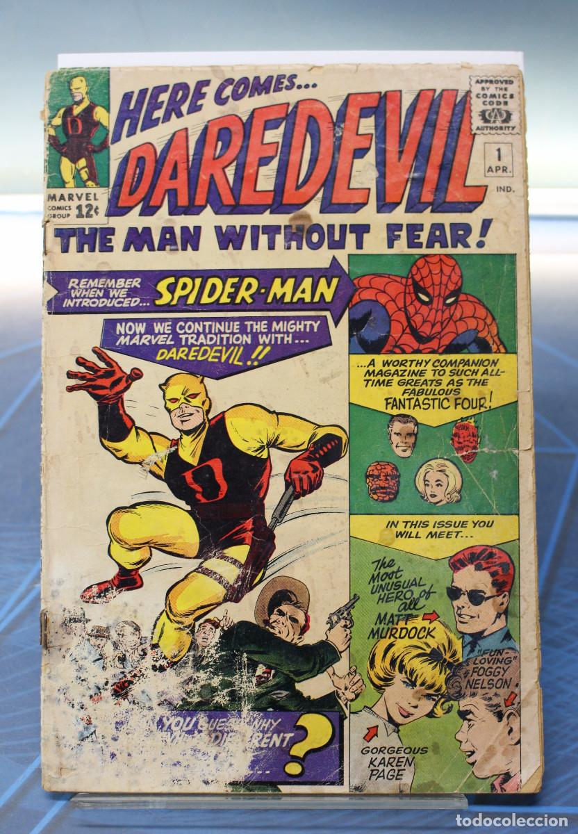 C&oacute;mics: Marvel Comics Daredevil #1, 1964. USA. &rdquo;The Origin of Daredevil&rdquo;.