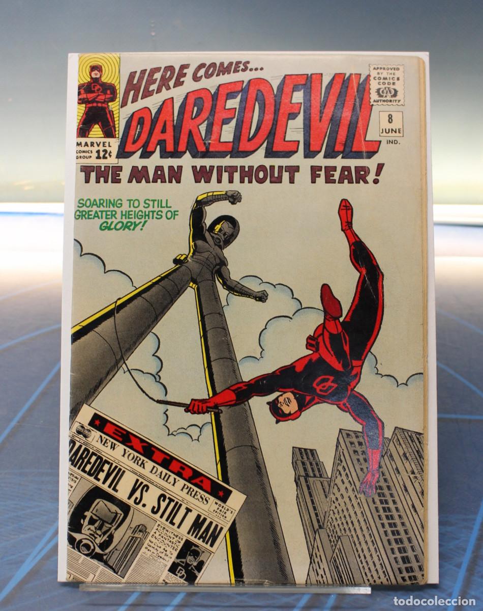 C&oacute;mics: Marvel Comics. Daredevil #8, 1965. USA. &rdquo;Stilt-Man Stalks!&rdquo;.