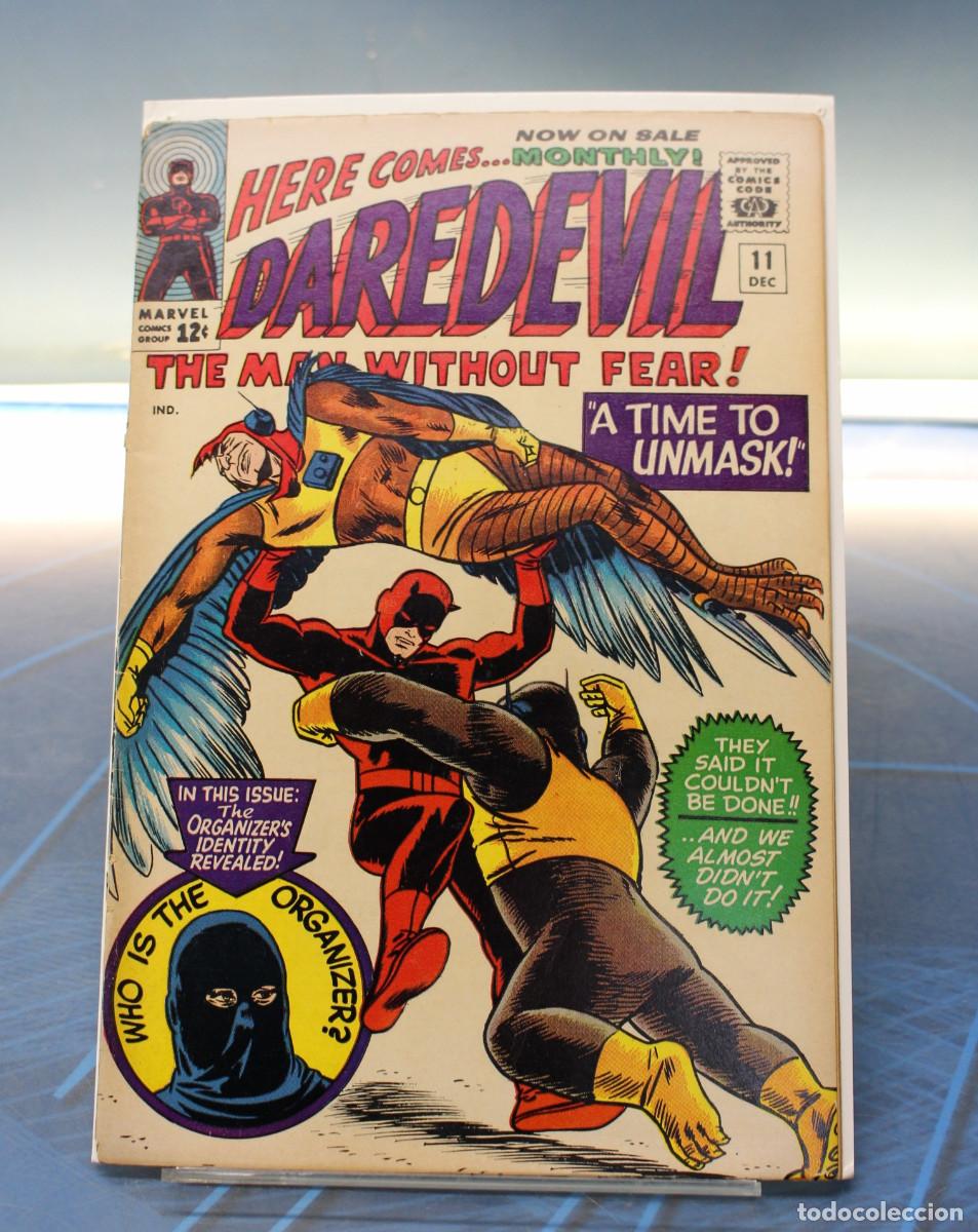 C&oacute;mics: Marvel Comics. Daredevil #11, 1965. USA. &rdquo;A Time to Unmask!&rdquo;.