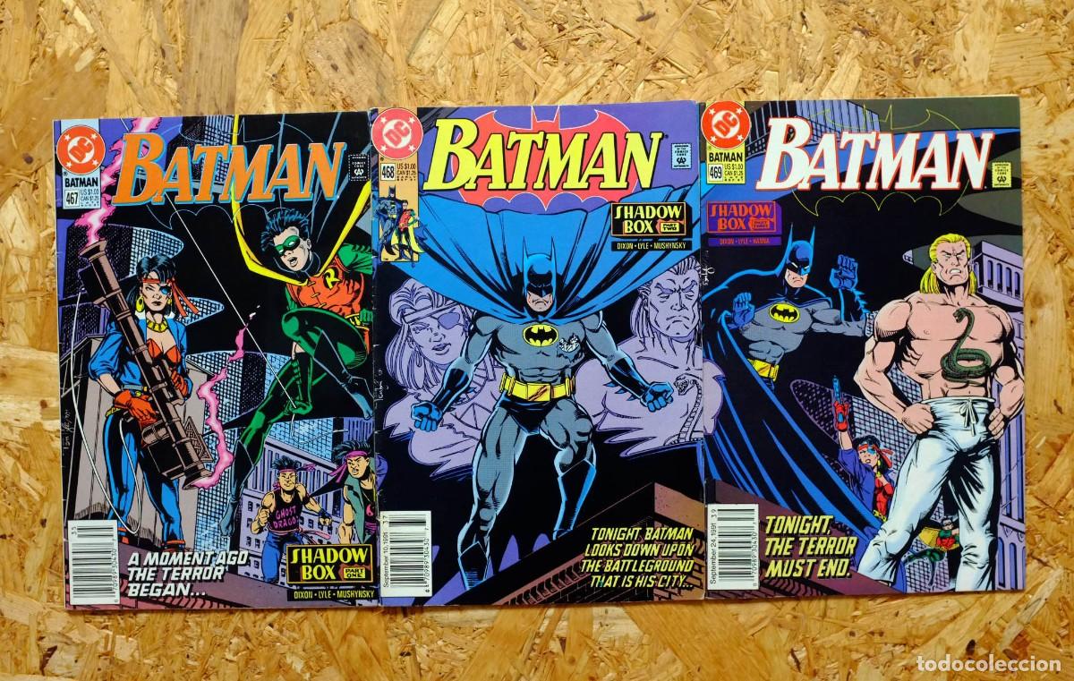 C&oacute;mics: BATMAN USA 467, 468 Y 469. SHADOW BOX 1991. COMPLETA