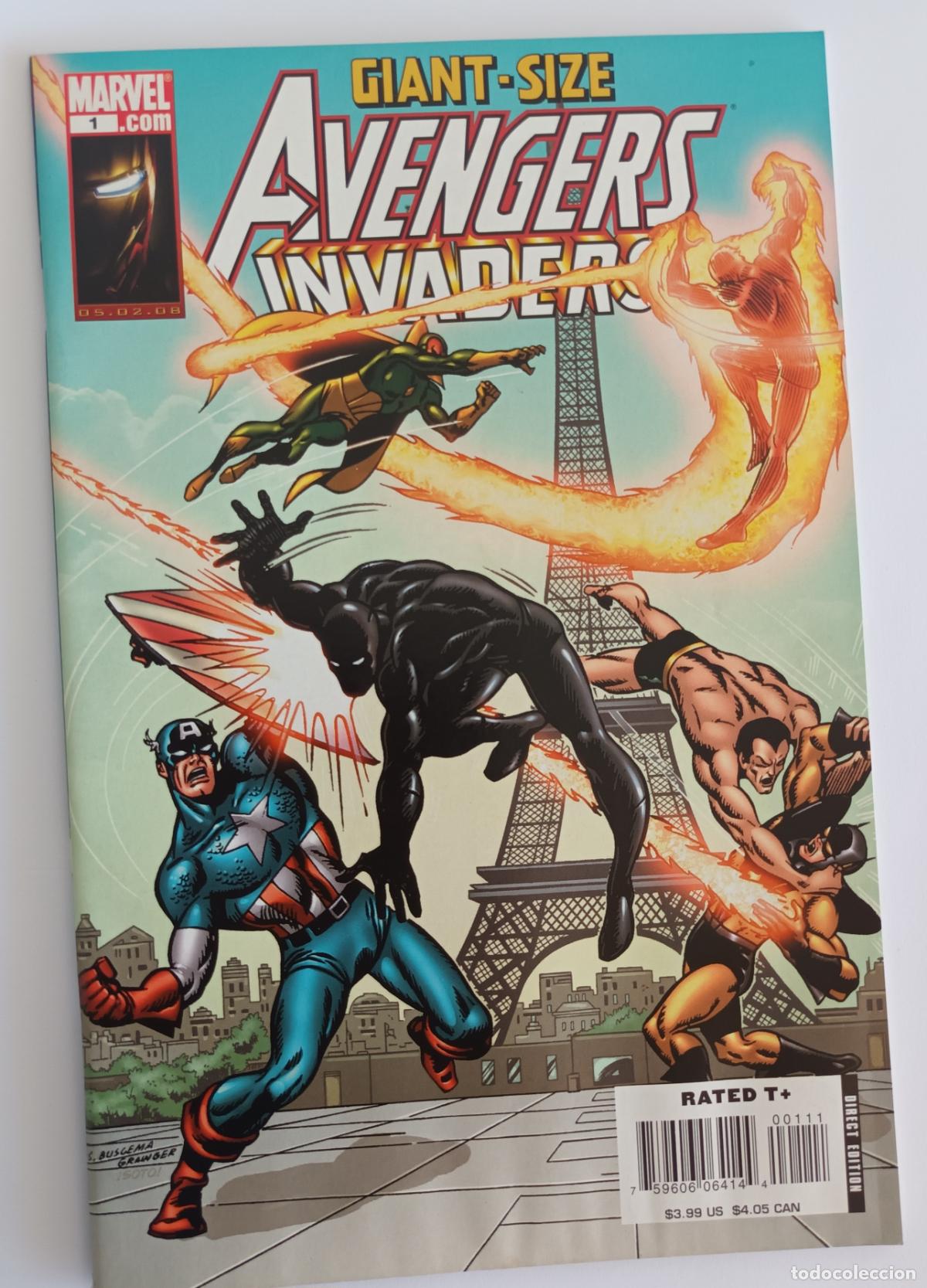 C&oacute;mics: Giant Size Avengers/Invaders. Original Usa en ingl&eacute;s
