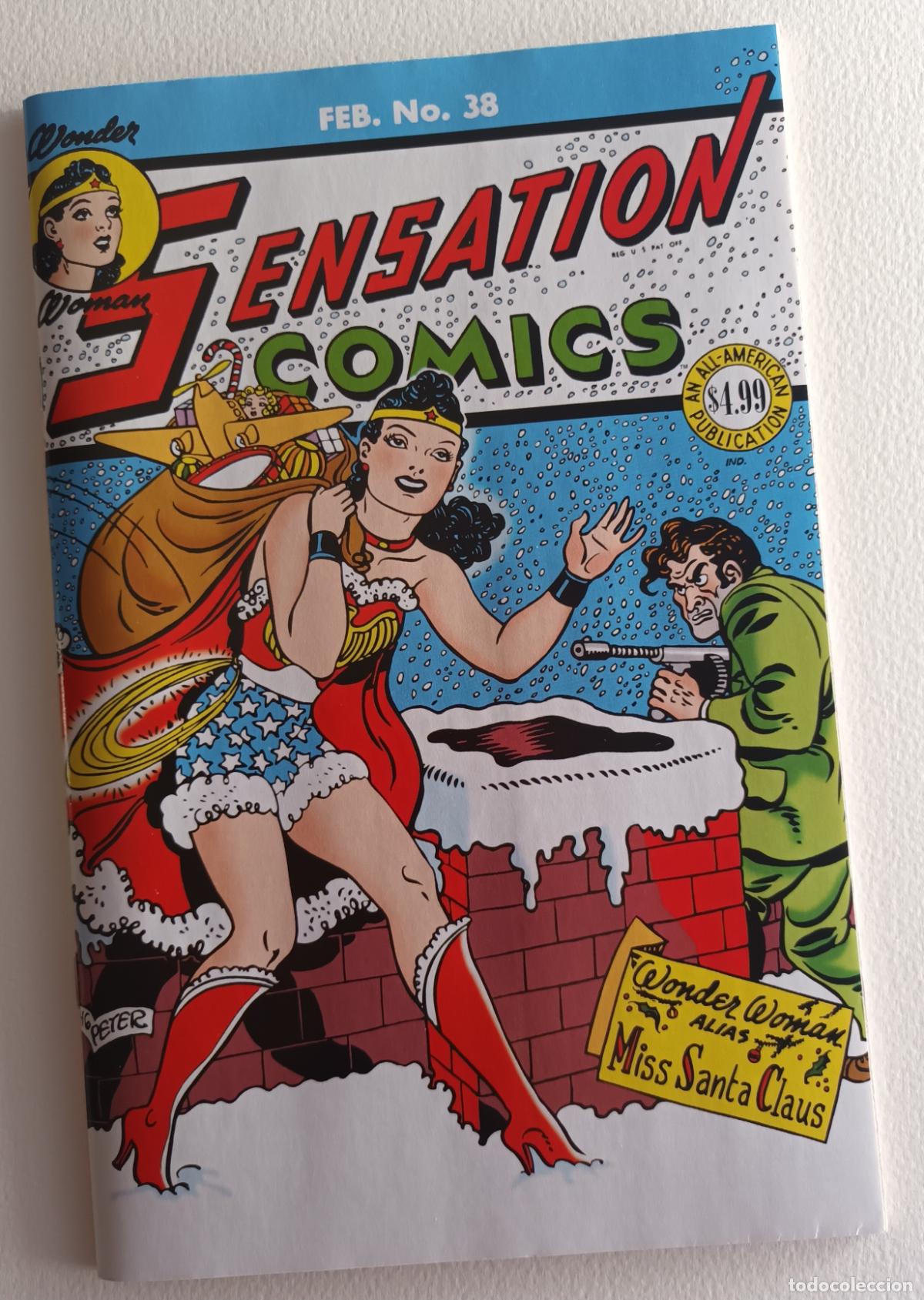 C&oacute;mics: Sensation Comics 38. Facs&iacute;mil Usa. Con Wonder Woman Wildcat, the Gay Ghost, etc