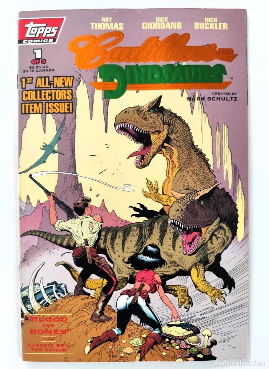 C&oacute;mics: Cadillacs and Dinosaurs #1B variant cover (Roy Thomas, Dick Giordano, Rick Buckler) ~ Topps (1994)