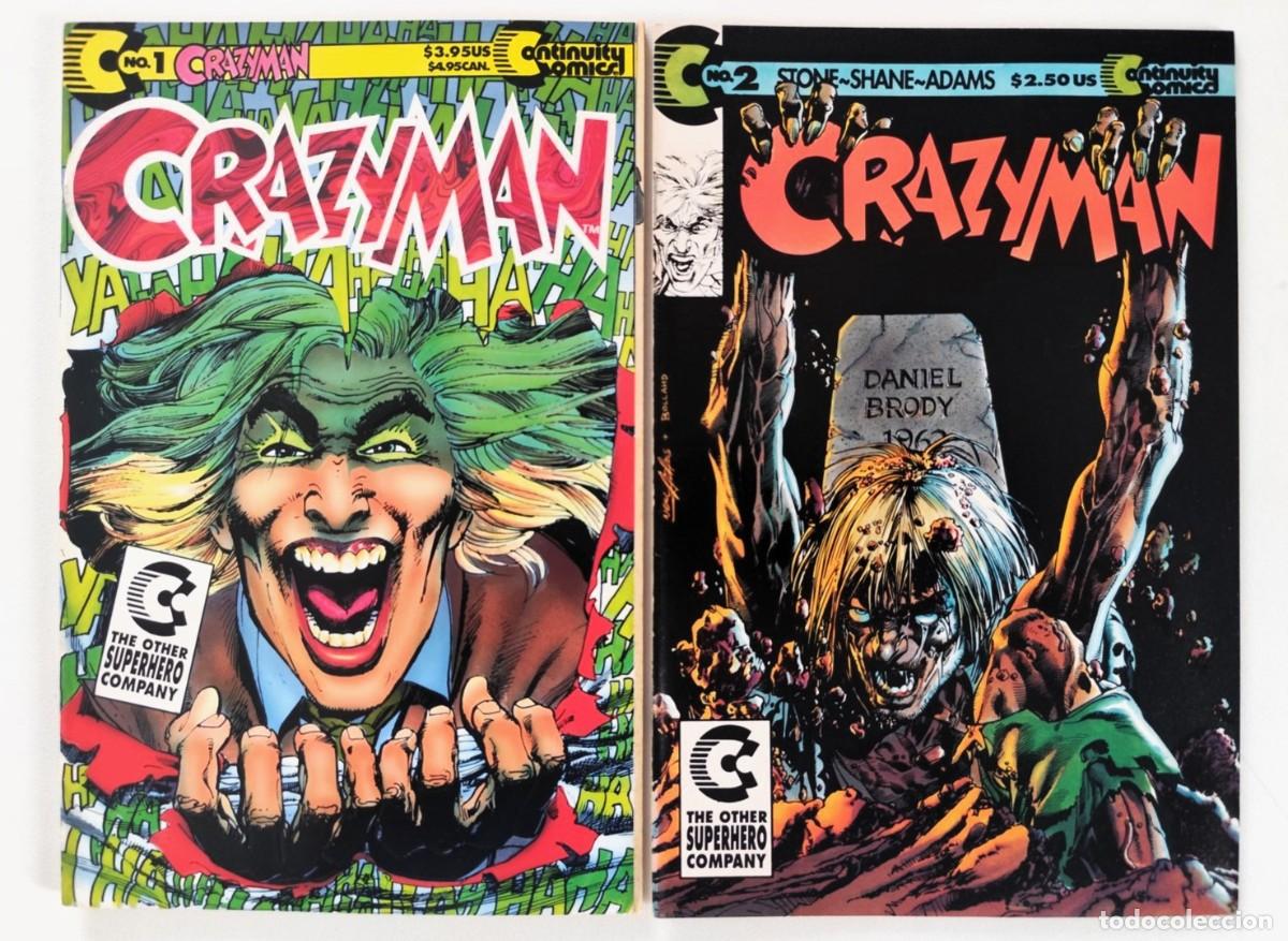 C&oacute;mics: CRAZYMAN Vol.1 # 1, 2 (Neal Adams, Whiz Buckley, Will Jungkuntz, Tristian Shane) ~ Continuity (1992)