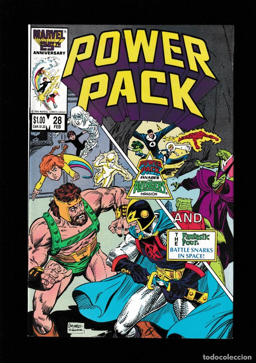 C&oacute;mics: POWER PACK 28 - MARVEL 1987 VFN/NM / AVENGERS / FANTASTIC FOUR
