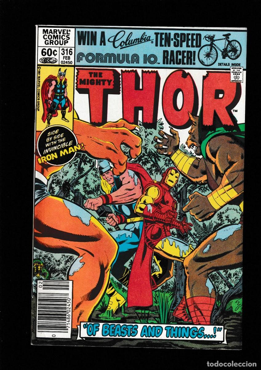 C&oacute;mics: THOR 316 - MARVEL 1982 VFN / MOENCH & POLLARD / IRON MAN